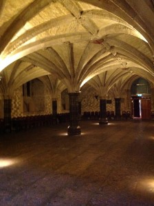 Medieval crypt at the Guildhall