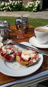 Cream tea at Highclere Castle
