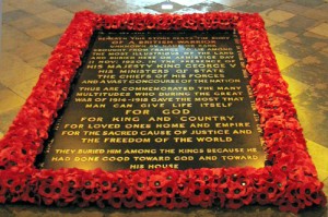 Tomb of the Unknown Warrior, Westminster Abbey