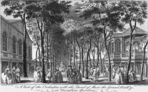 Marylebone Pleasure Gardens, circa 1760