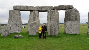 With my driver, Ricardo, at Stonehenge